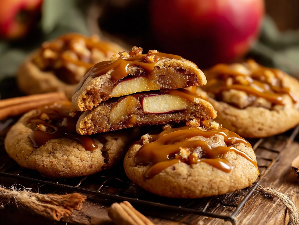 Caramel Apple Cookies: 11 Fall Favorites - Caramel Apple Cookies - additional detail