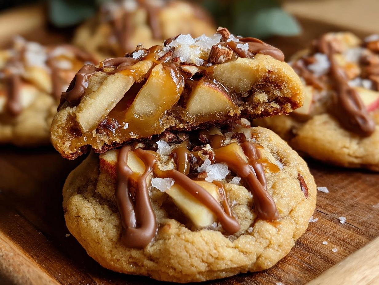 Caramel Apple Cookies