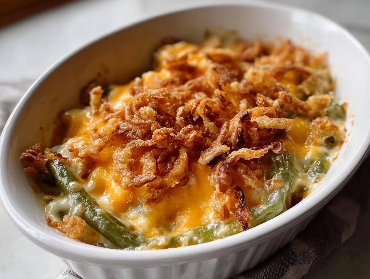 Cheesy Green Bean Casserole: 15-Min Savory Bliss - Cheesy Green Bean Casserole - additional detail