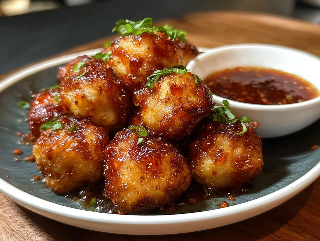 Chinese Chicken Balls: 1 Crispy Takeout Favorite - Chinese Chicken Balls - additional detail