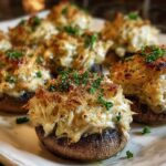 Creamy Garlic Crab Stuffed