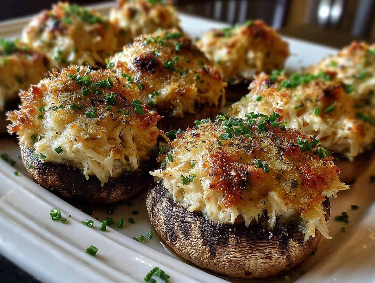 Creamy Garlic Crab Stuffed Mushrooms: 10 Amazing Bites - Creamy Garlic Crab Stuffed - additional detail