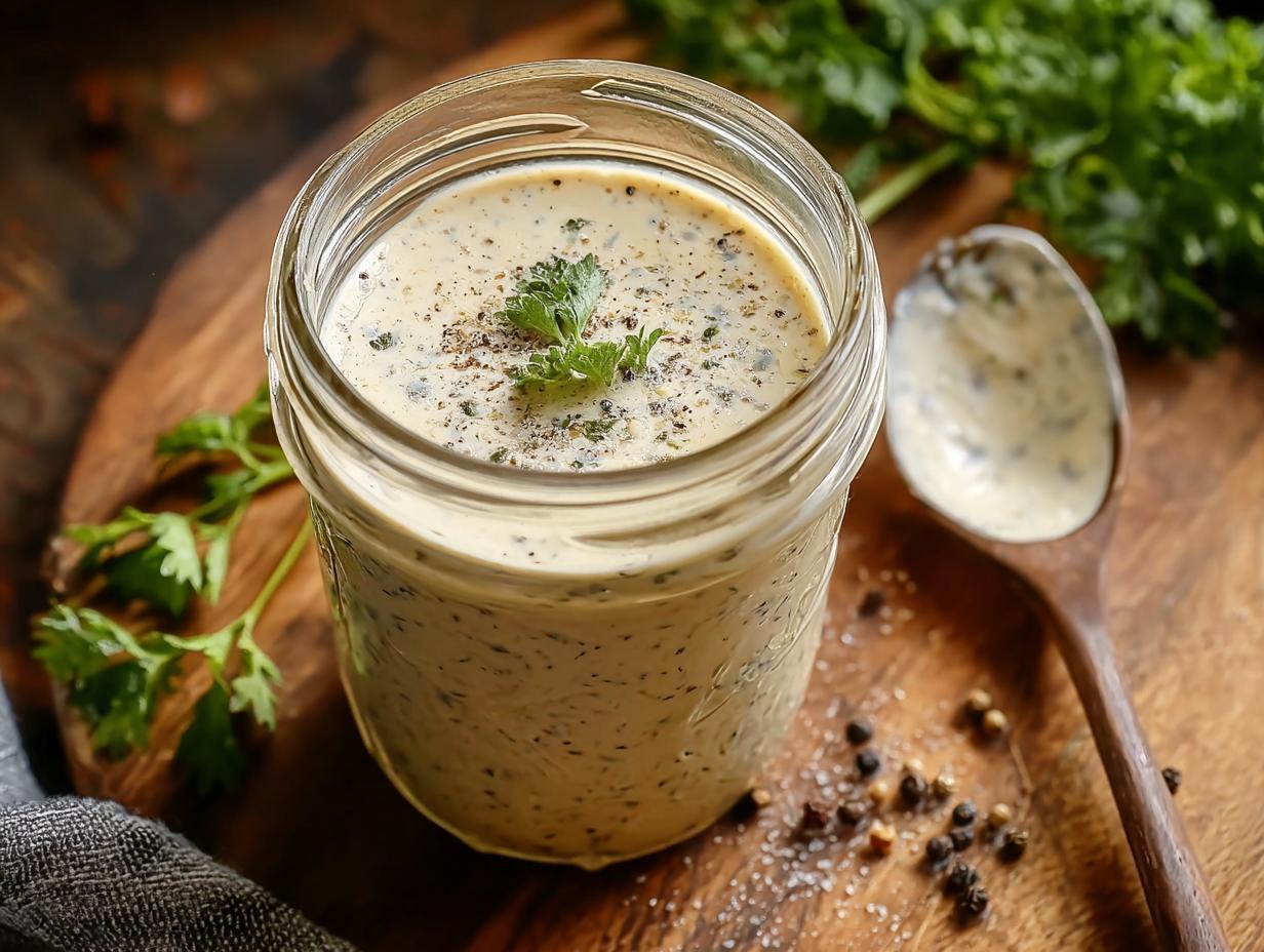 Creamy Parmesan Peppercorn Dressing: 7 Amazing Uses - Creamy Parmesan Peppercorn Dressing - additional detail