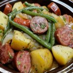 Crockpot Kielbasa Green Beans