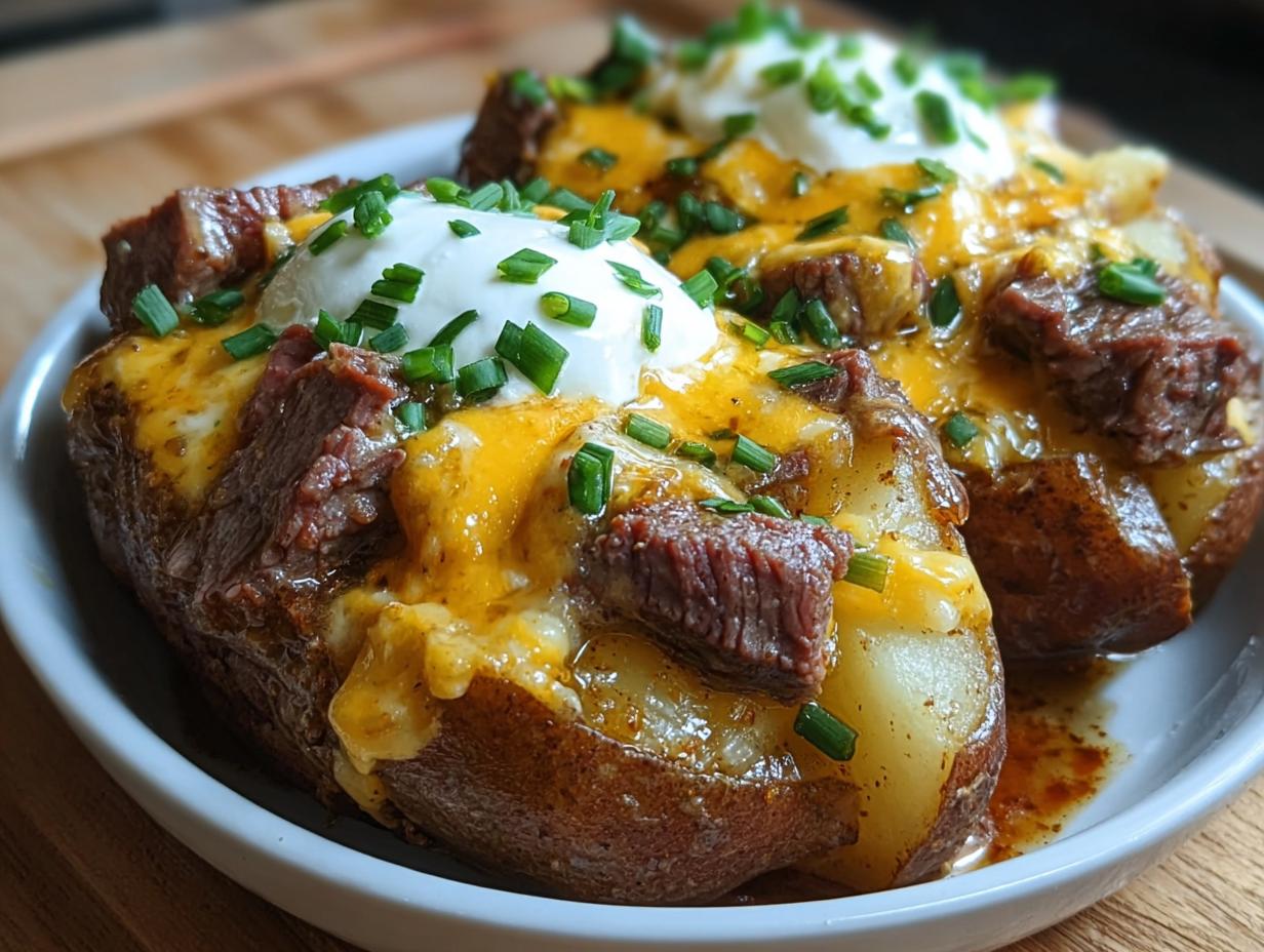 Crockpot Loaded Steak Potato: Rich 1-Dish Dinner - Crockpot Loaded Steak Potato - additional detail