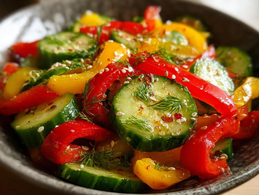 Cucumber Sweet Pepper Salad