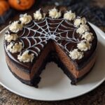 Double Chocolate Halloween Cheesecake