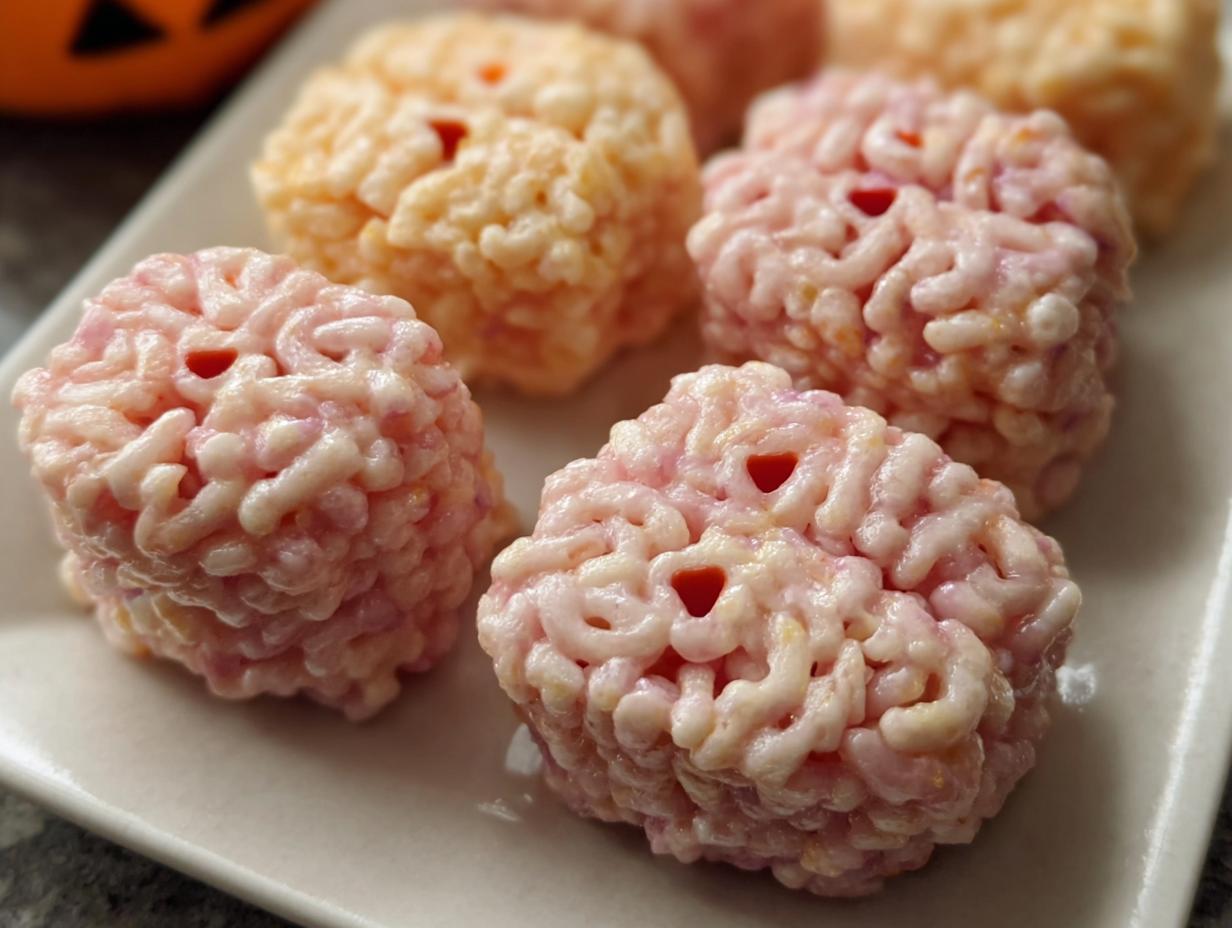 Scary 1 Marshmallow Rice Bubbles Halloween Brains - Marshmallow Rice Bubbles Halloween - additional detail
