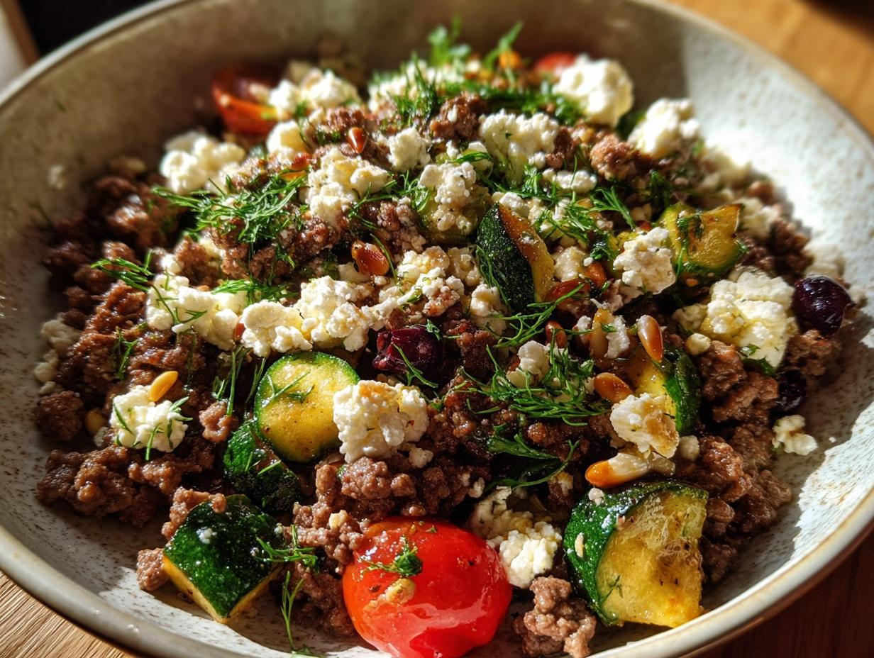 Mediterranean Ground Beef Stir