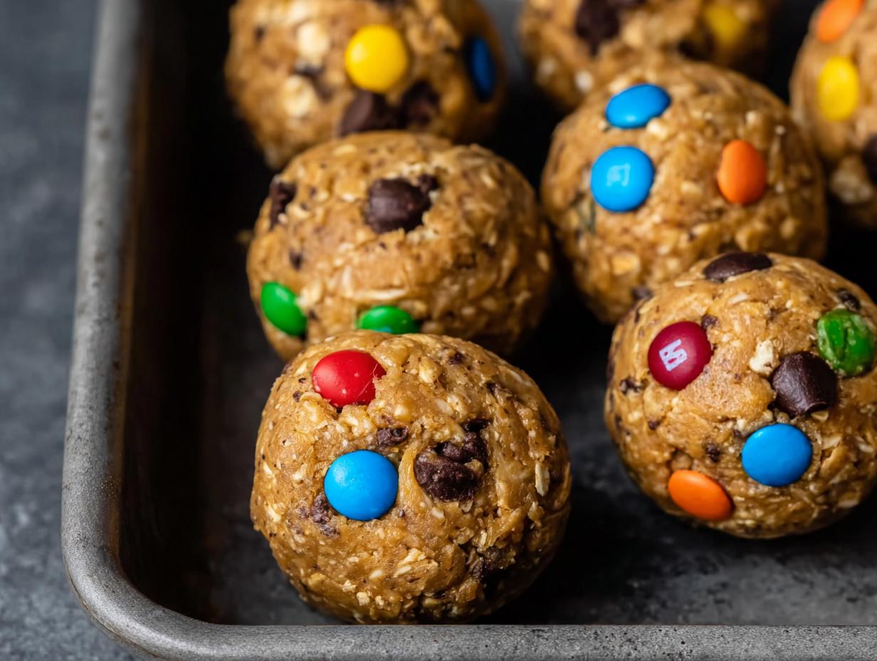 Monster Cookie Protein Balls: Amazing 1-Bowl Snack - Monster Cookie Protein Balls - additional detail