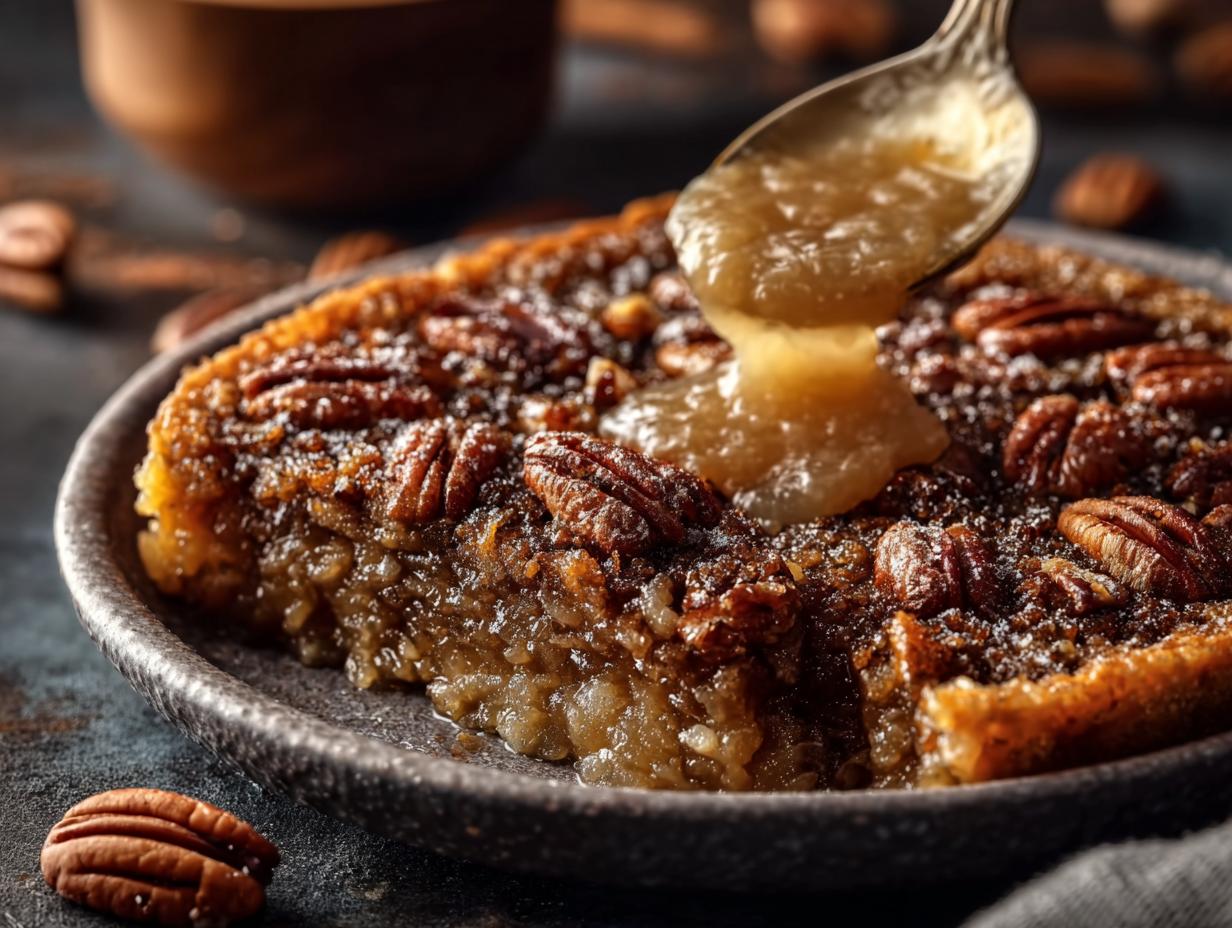 Pecan Pie Dump Cake: Amazing 1 Dish Dessert - Pecan Pie Dump Cake - additional detail