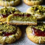 Pistachio Cardamom Jam Thumbprint