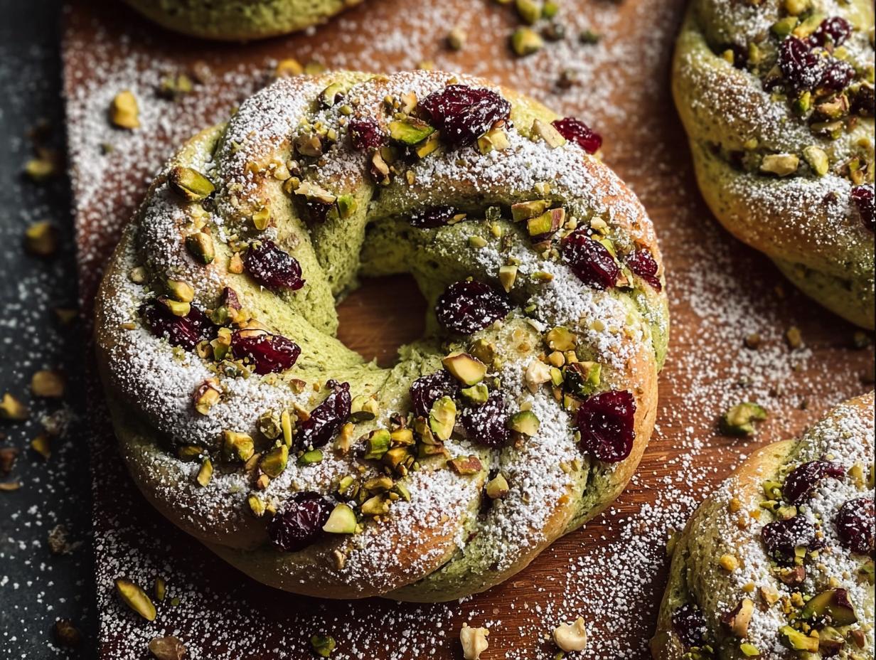 Pistachio Cranberry Wreath Cookies: Magical Holiday Treat - Pistachio Cranberry Wreath Cookies - main visual representation