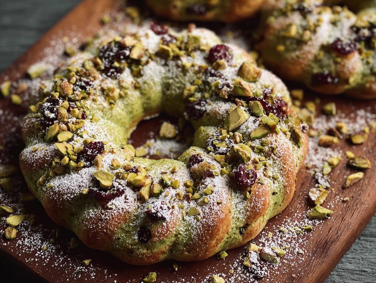 Pistachio Cranberry Wreath Cookies: Magical Holiday Treat - Pistachio Cranberry Wreath Cookies - additional detail