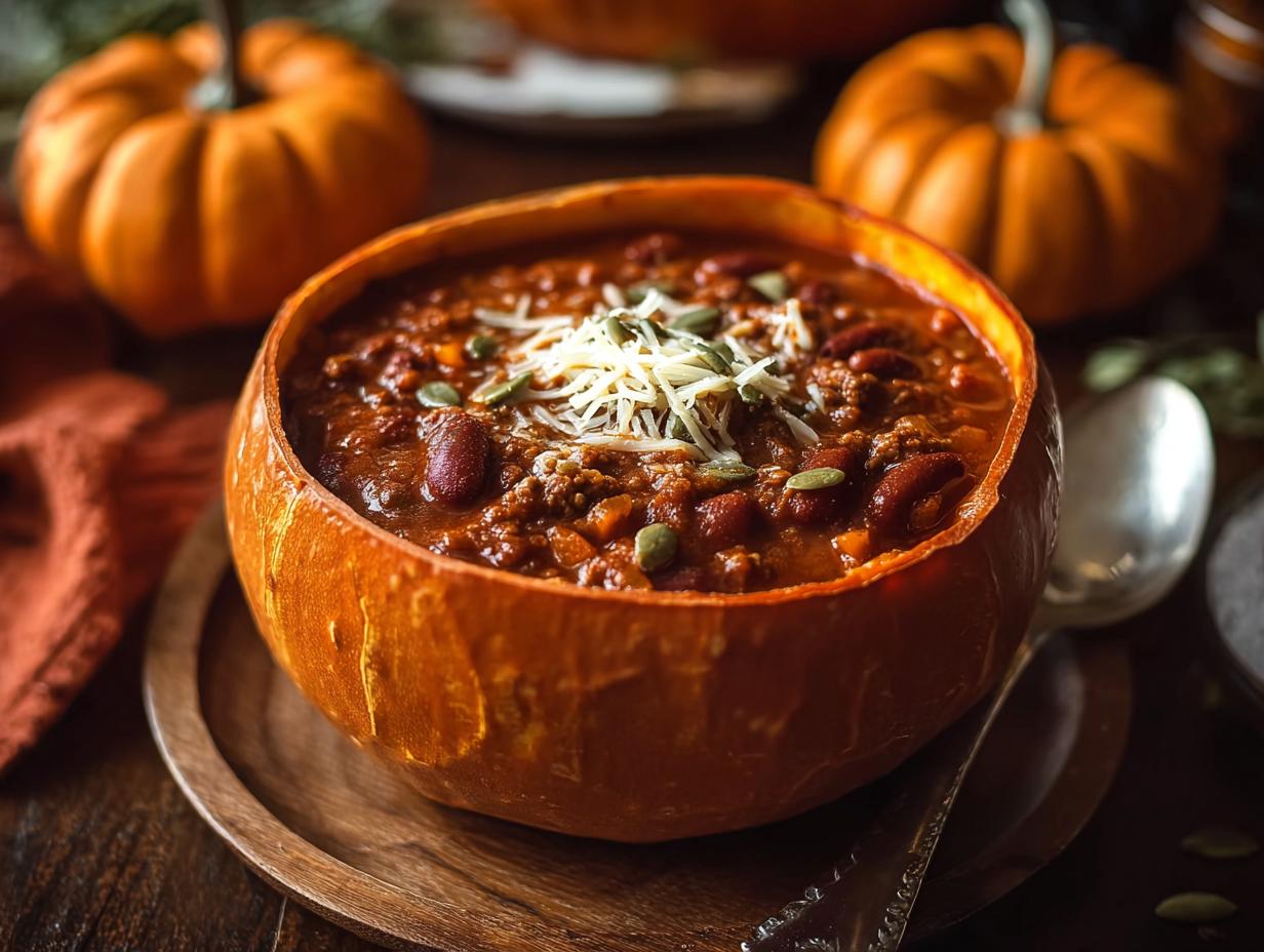 Pumpkin Chili For Halloween