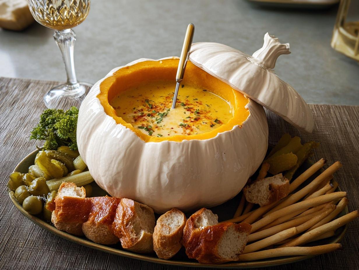Pumpkin Fondue Bowl: Amazing 10-Minute Prep - Pumpkin Fondue Bowl - main visual representation