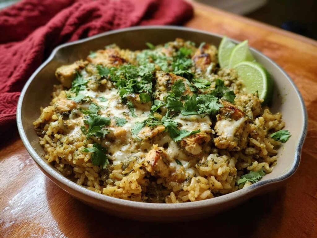 Salsa Verde Chicken Rice