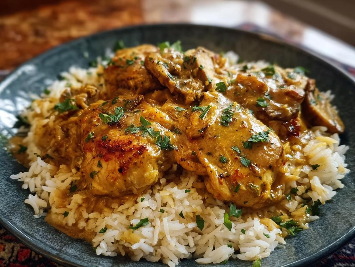 Smothered Chicken Rice: 6 Mouthwatering Servings - Smothered Chicken Rice - additional detail