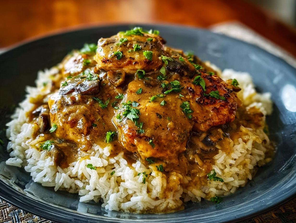 Smothered Chicken Rice: 6 Mouthwatering Servings - Smothered Chicken Rice - additional detail