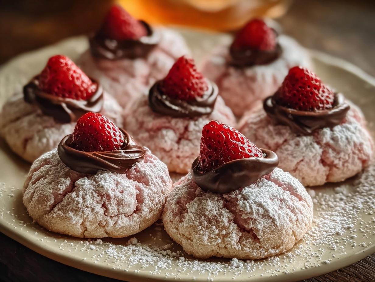 Strawberry Kiss Cookies: 1 Amazing Recipe - Strawberry Kiss Cookies - main visual representation