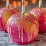 Sunset Glow Candy Apples