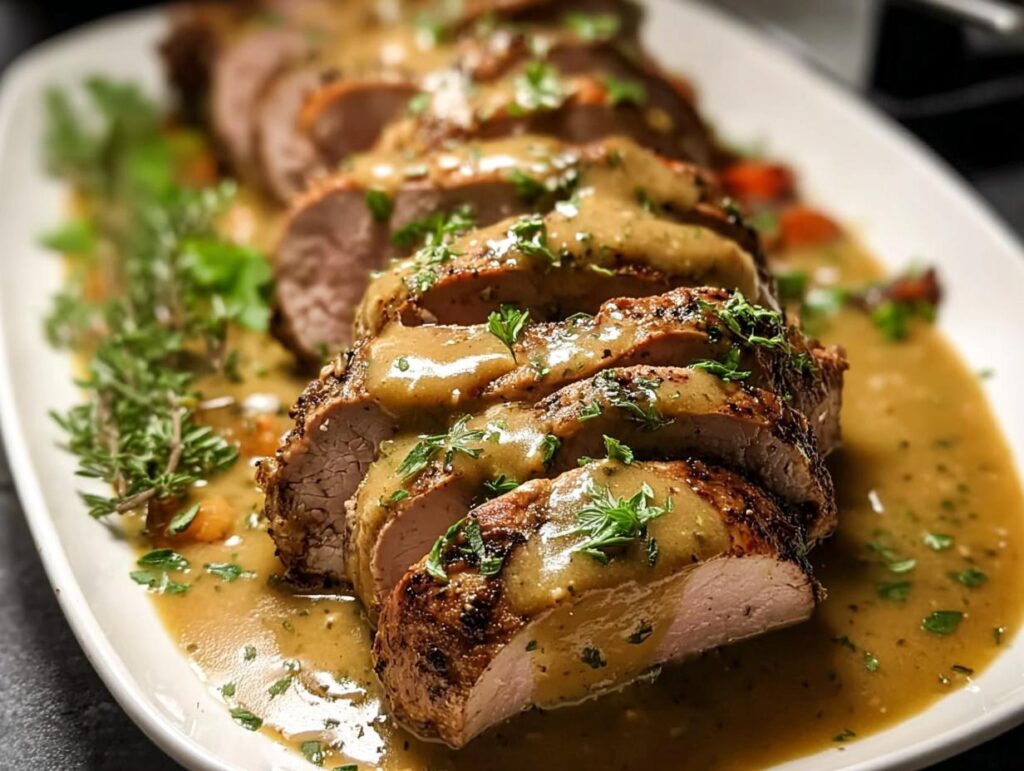 Tender Pork Tenderloin Gravy