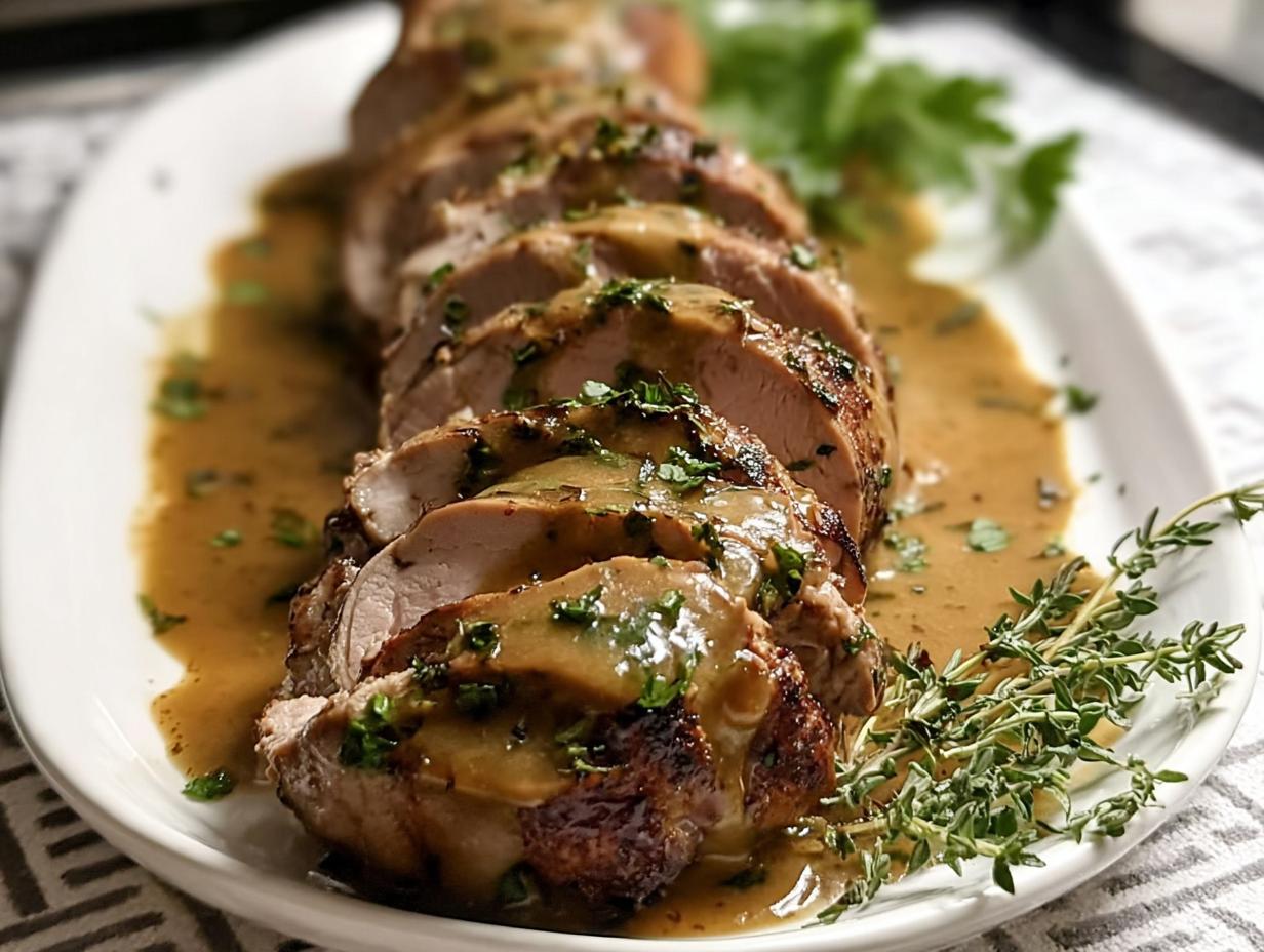 Tender Pork Tenderloin Gravy's Amazing 400°F Roast - Tender Pork Tenderloin Gravy - additional detail