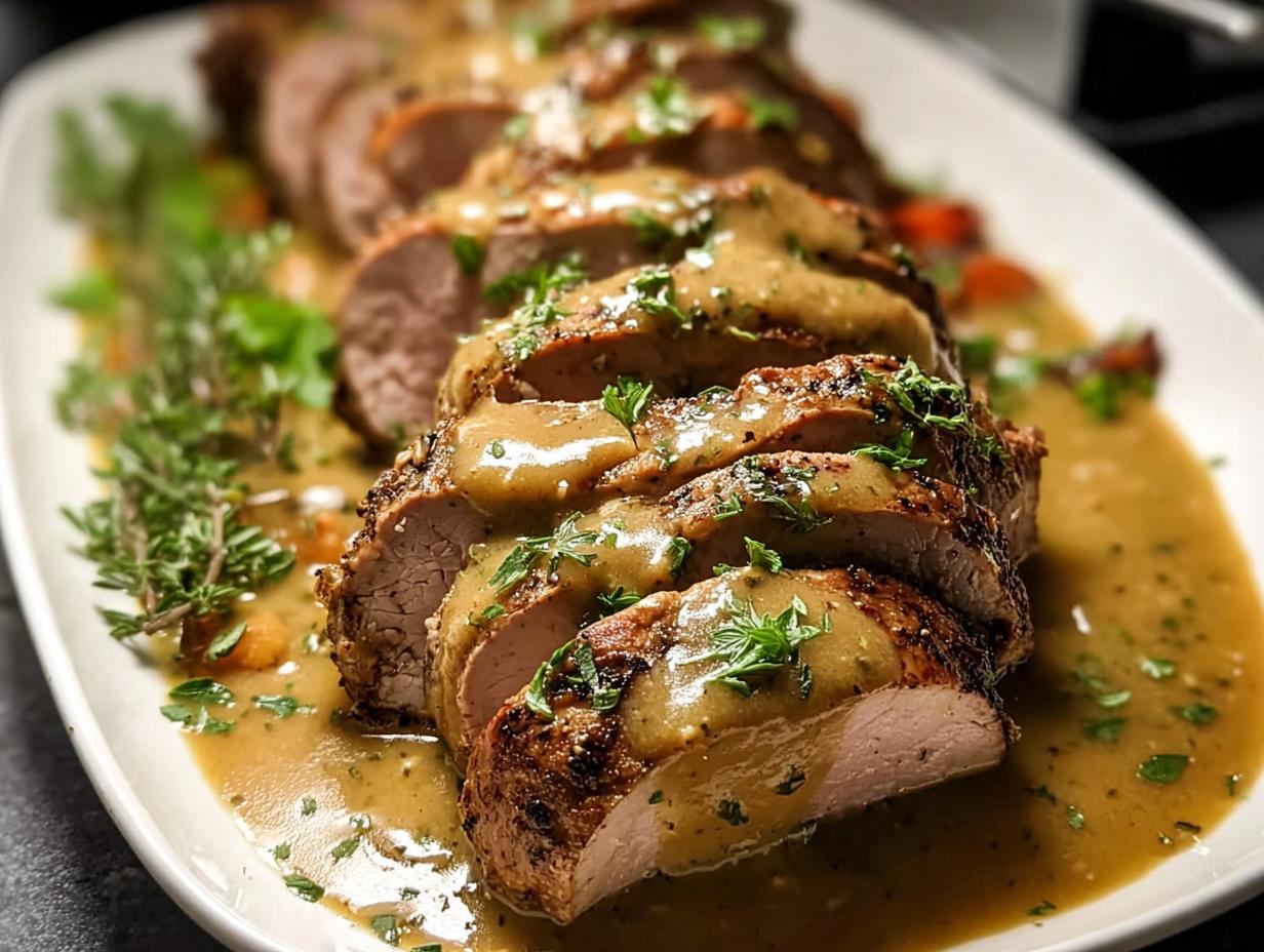 Tender Pork Tenderloin Gravy
