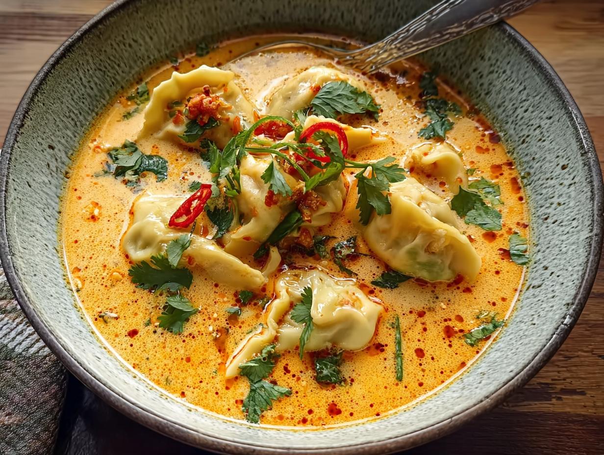 Thai Coconut Curry Dumplings: Flavorful 1-Pot Wonder - Thai Coconut Curry Dumpling - main visual representation