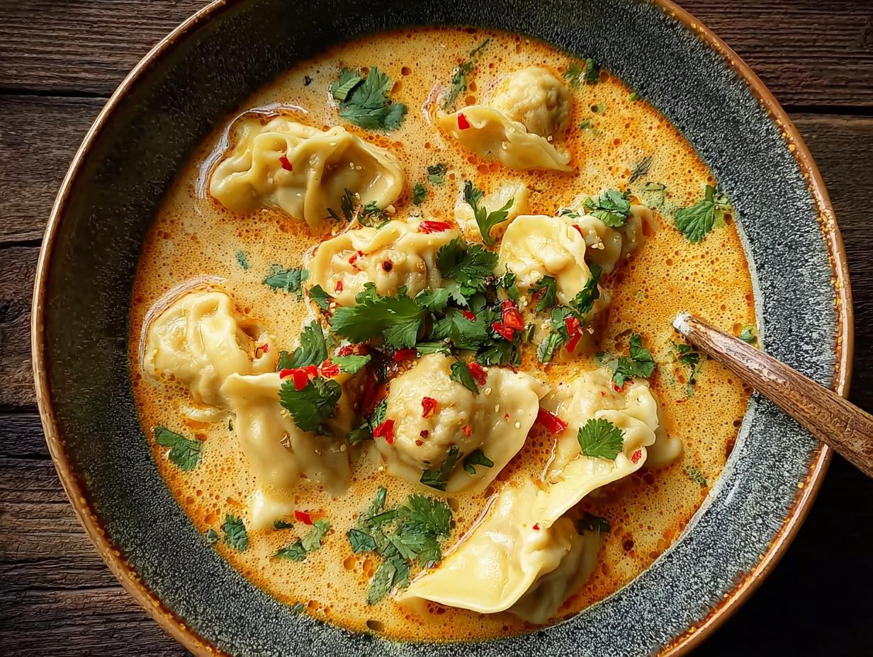 Thai Coconut Curry Dumplings: Flavorful 1-Pot Wonder - Thai Coconut Curry Dumpling - additional detail
