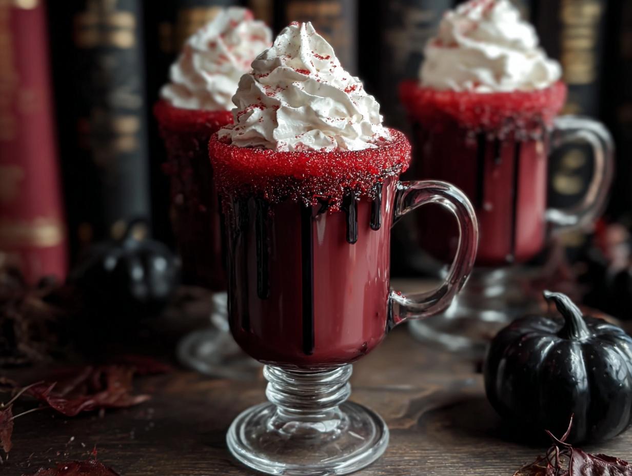 Vampire Hot Chocolate For Halloween: Spooky Goodness - Vampire Hot Chocolate For - main visual representation