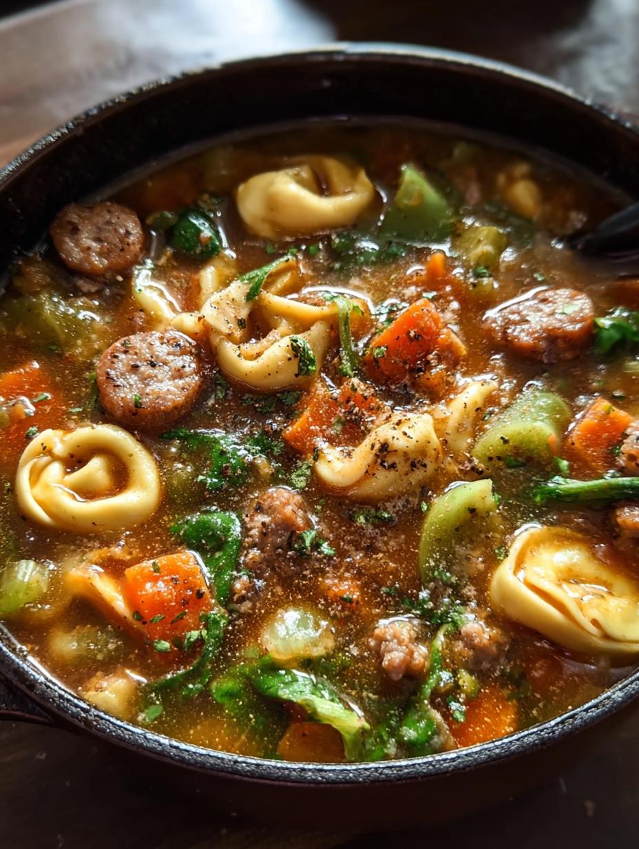 Autumn Tortellini Soup Sausage: 1 Amazing Comfort Dish - Autumn Tortellini Soup Sausage - additional detail