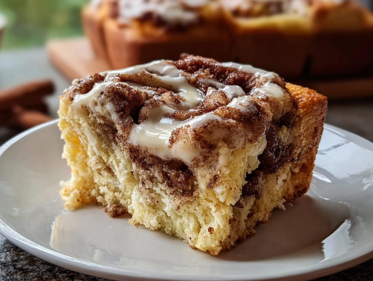 Baked Oatmeal Cinnamon Roll