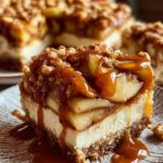Caramel Apple Cheesecake Bars