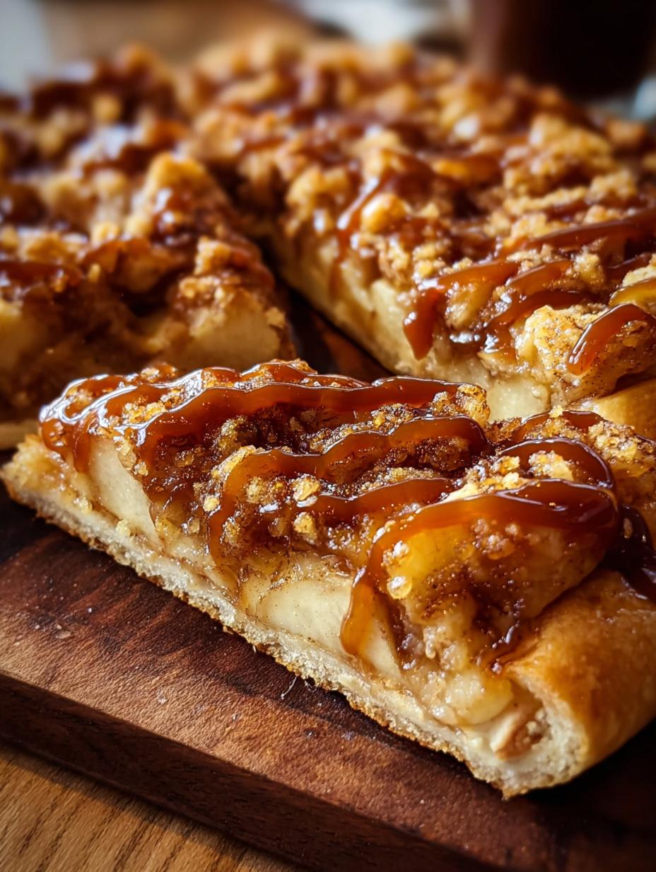 Caramel Apple Dessert Pizza