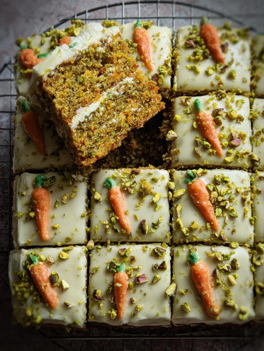 Carrot Sheet Cake Pistachio