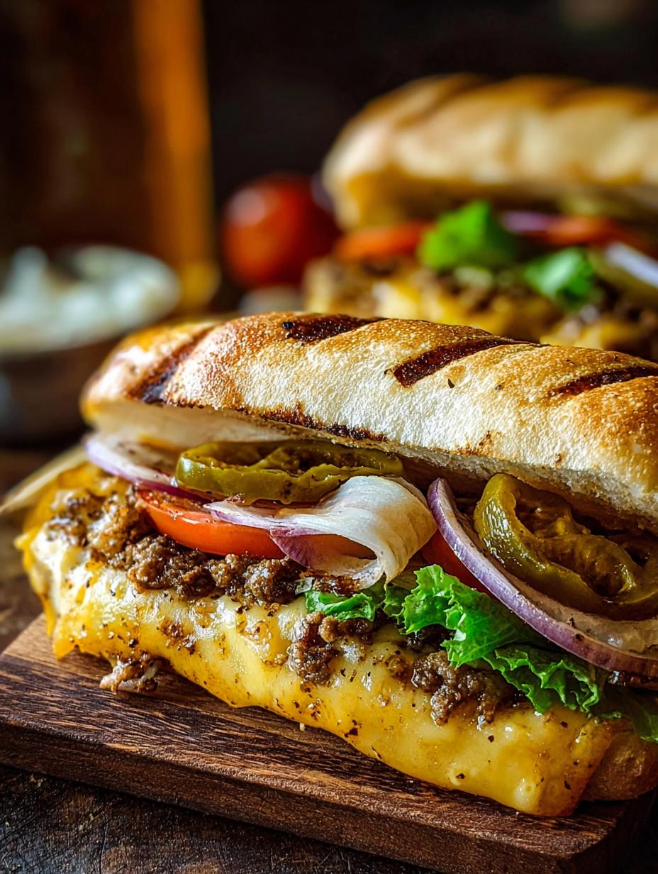 Cheeseburger Sub: 30-Minute Comfort Meal - Cheeseburger Sub - additional detail
