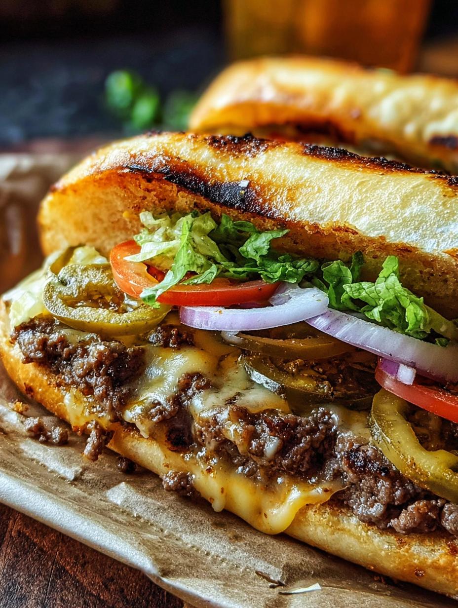 Cheeseburger Sub