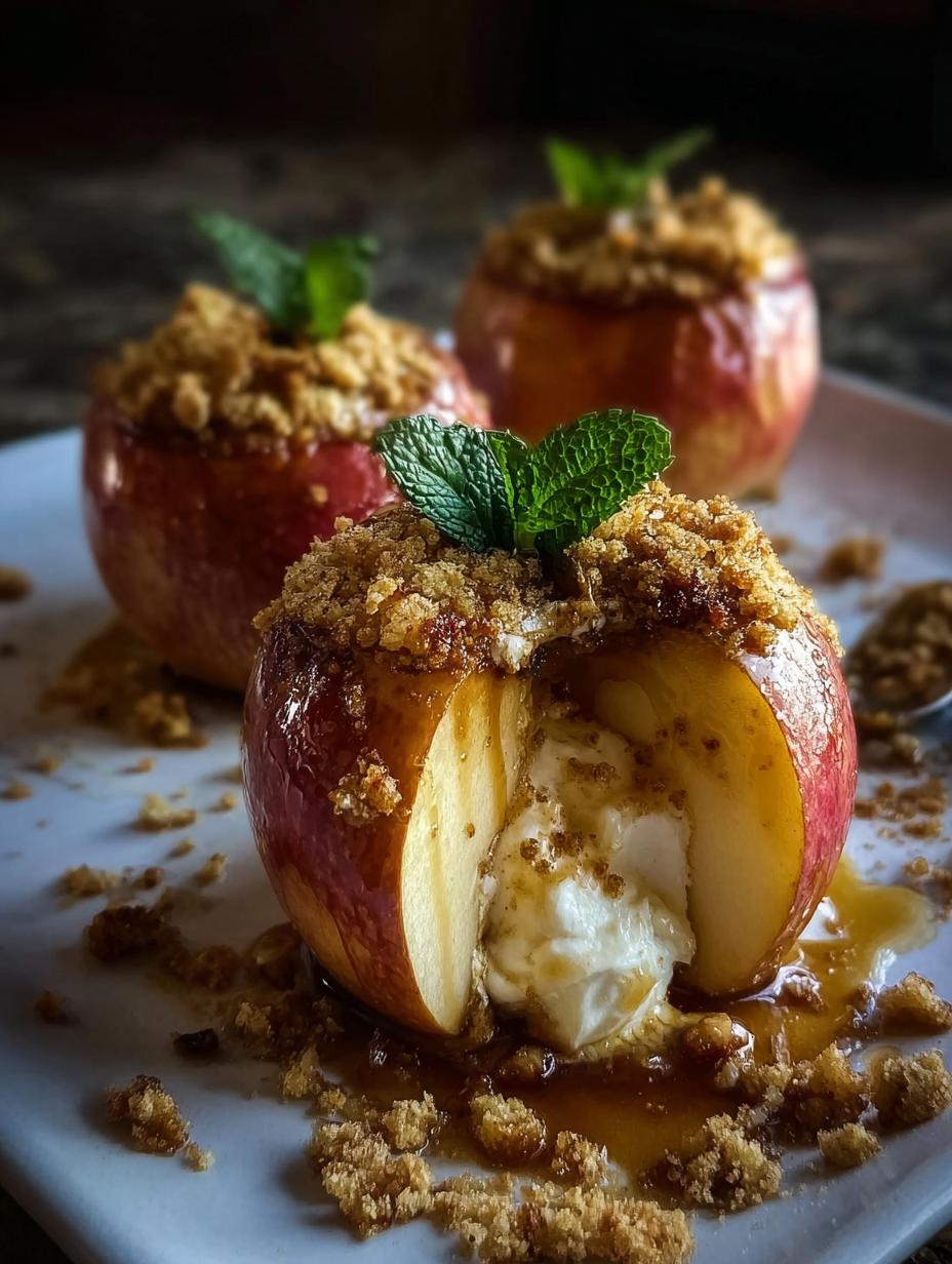Cheesecake Stuffed Baked Apples: Heavenly Fall Treat 6 Cheesecake Stuffed Baked Apples: Heavenly Fall Treat - Cheesecake Stuffed Baked Apples - additional detail