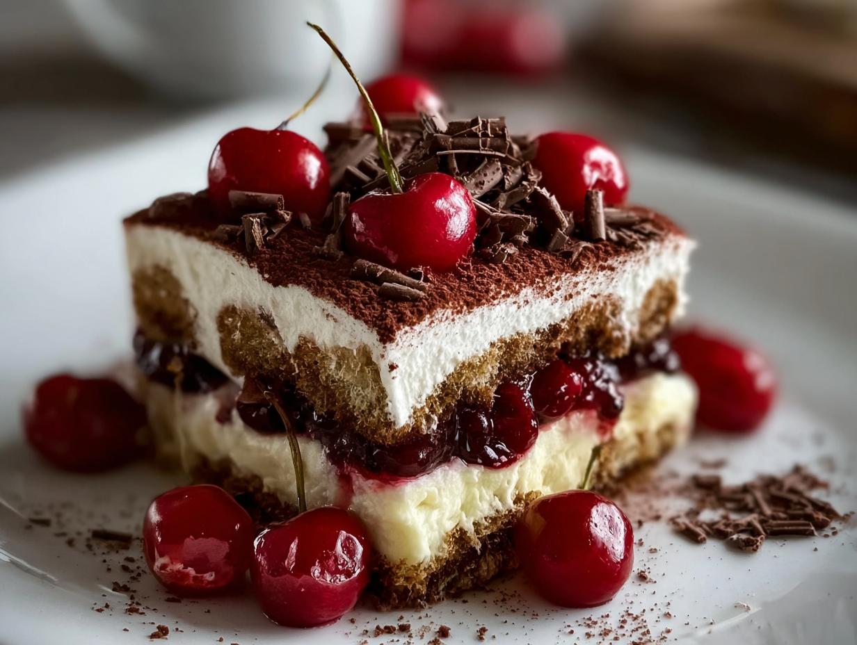 Cherry Amaretto Tiramisu