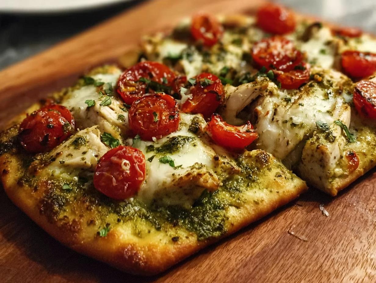 Chicken Pesto Flatbread