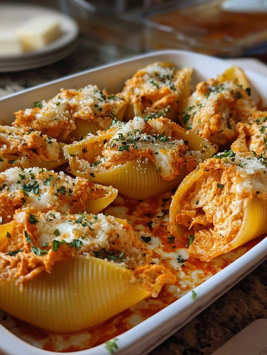 Creamy Buffalo Chicken Stuffed