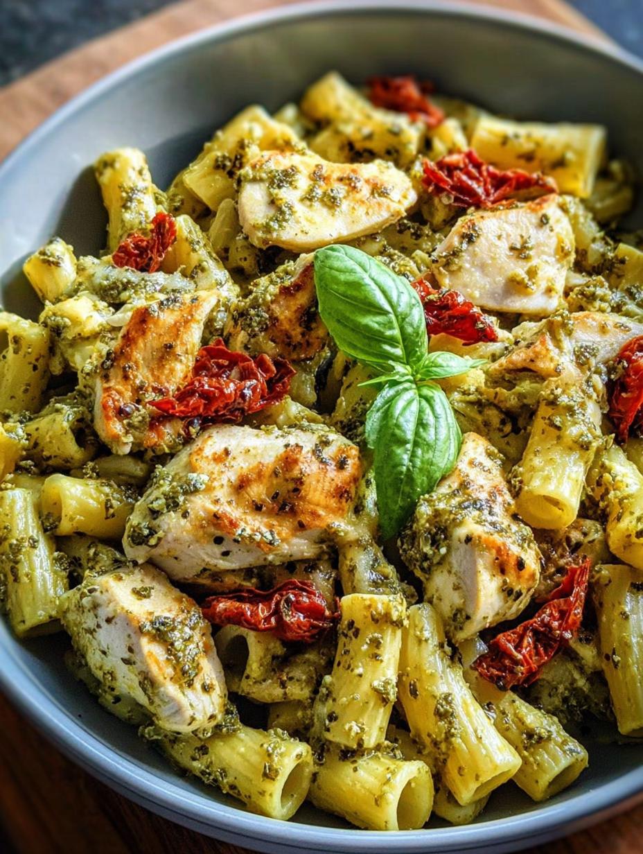 Creamy Chicken Pesto Pasta: Deliciously Quick! 5 Creamy Chicken Pesto Pasta: Deliciously Quick! - Creamy Chicken Pesto Pasta - additional detail