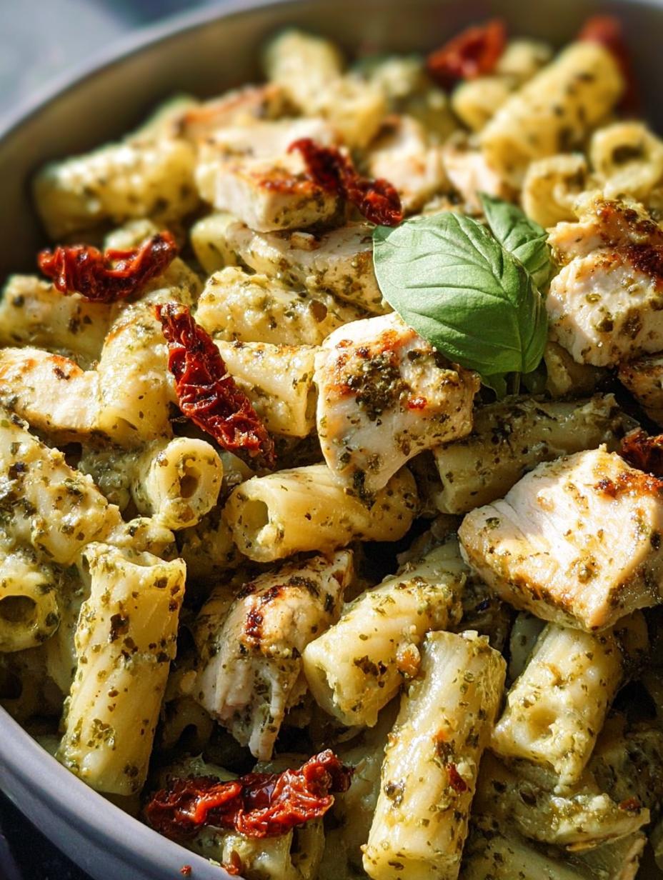 Creamy Chicken Pesto Pasta