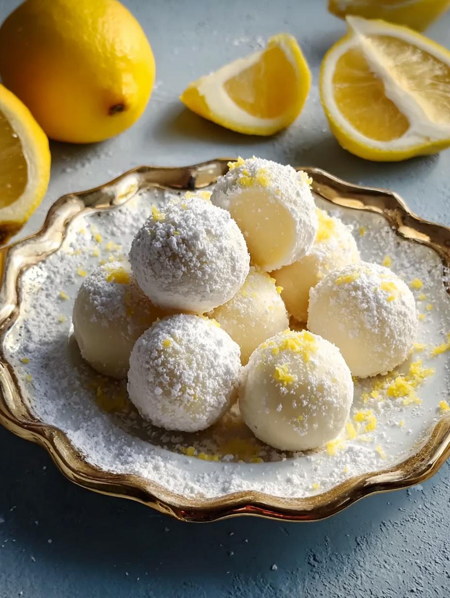 Creamy Lemon Truffles - ingredients laid out