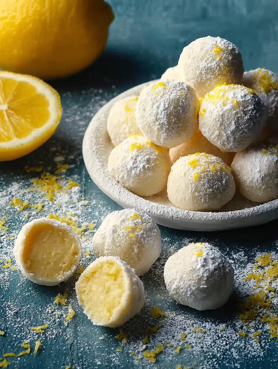 Creamy Lemon Truffles