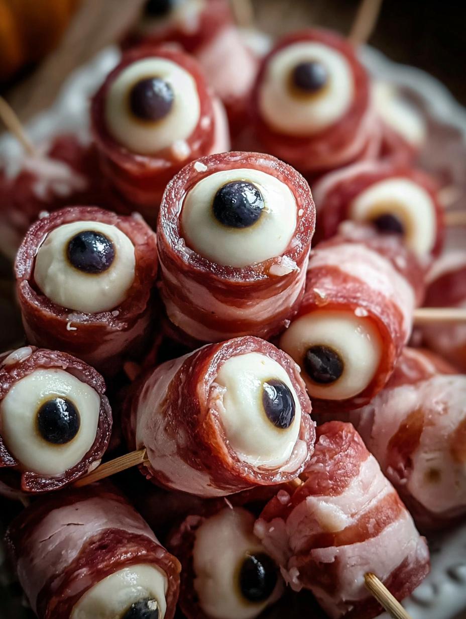 Creepy Fun Salami Mozzarella