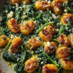 Crispy Gnocchi Spinach Feta