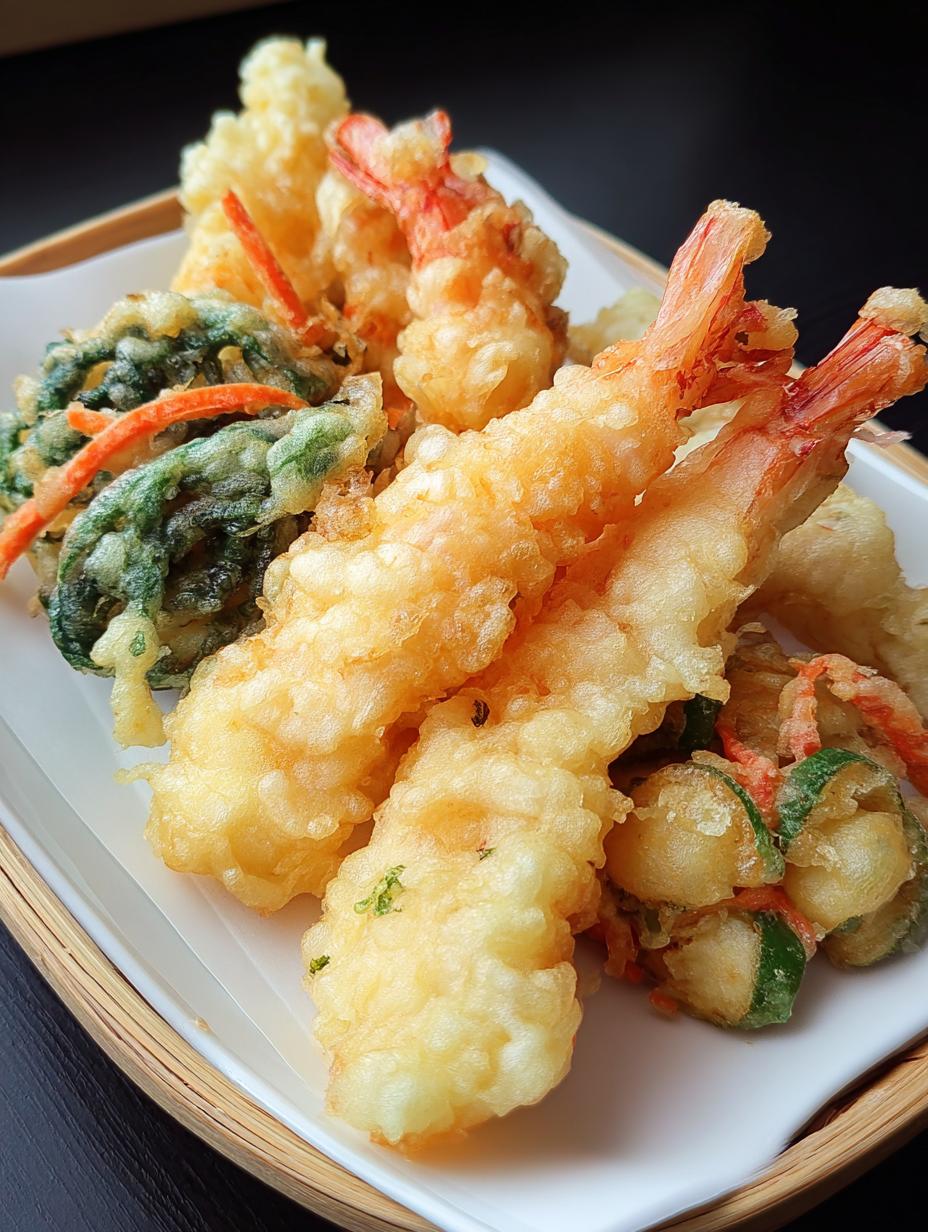Crispy Tempura Vegetables Shrimp