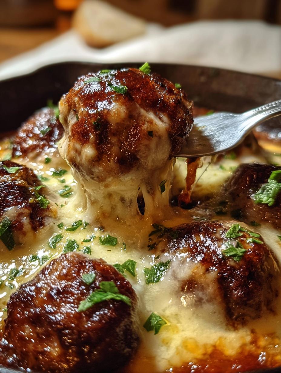 Crockpot French Onion Meatballs: Dreamy 1-Pot Meal - Crockpot French Onion Meatballs - additional detail